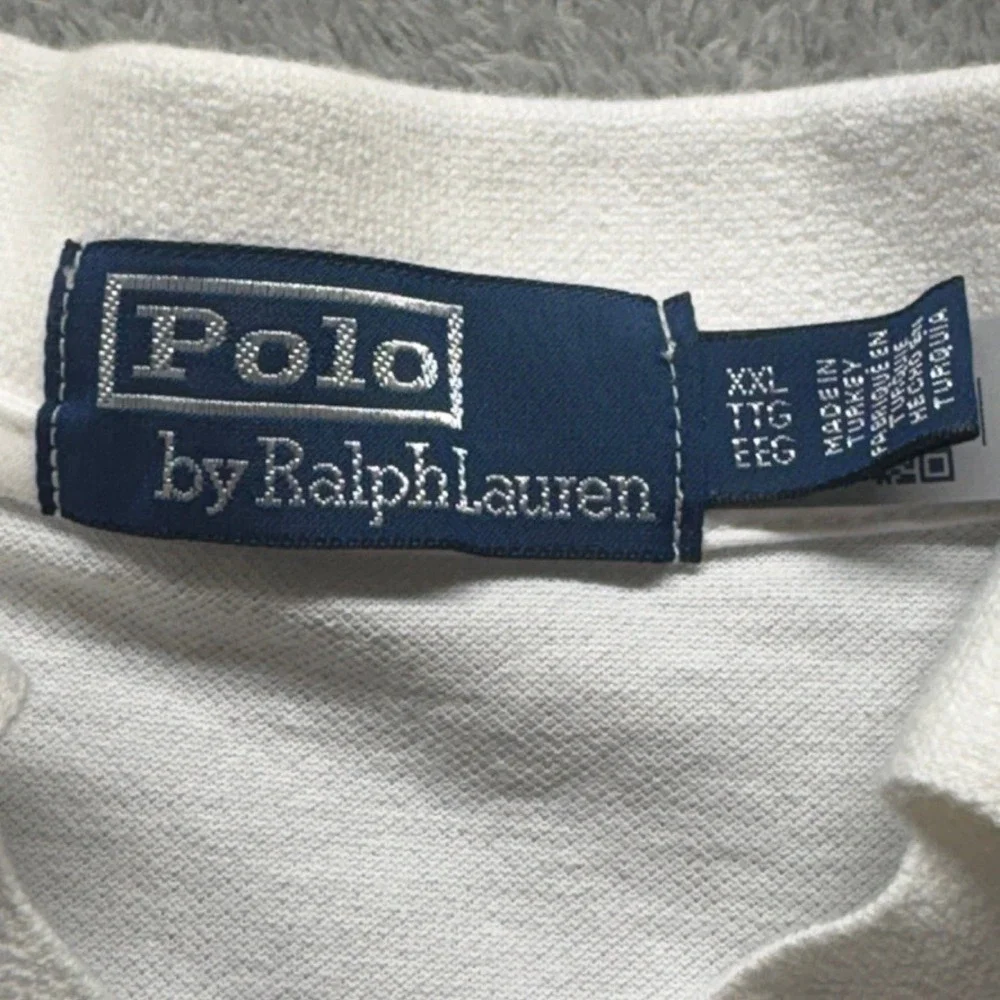 Polo Ralph Lauren Polo Shirt Mens XXL White Short Sleeve Johnny Collar
